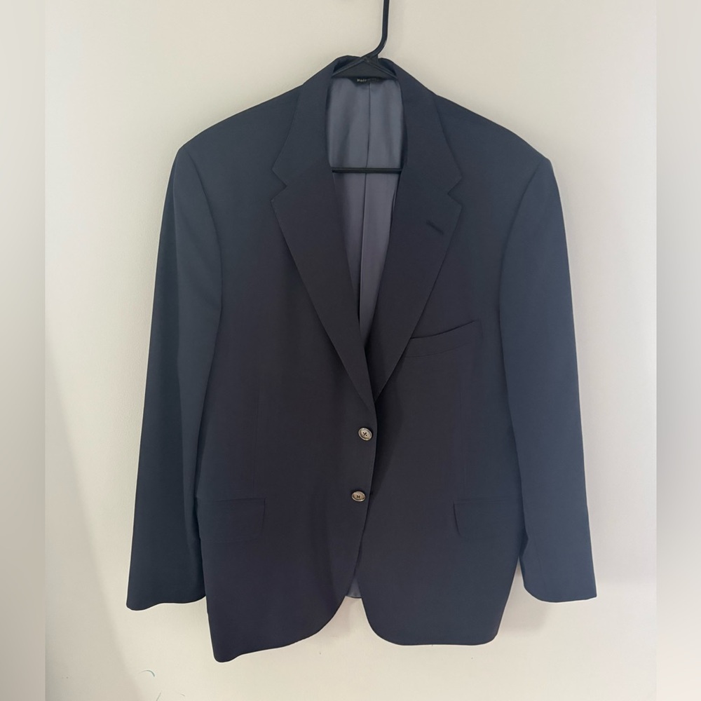 H. Freeman Hand Tailored Navy Blazer – Est. 42R – Custom Made – USA Tailored